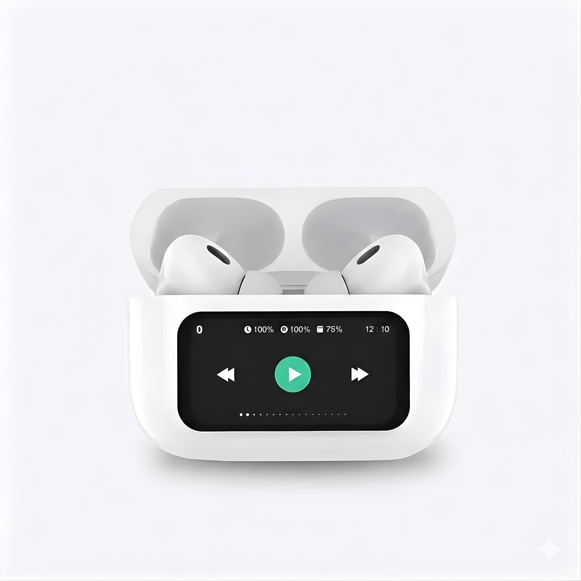 A9 Pro ANC AirPods Bluetooth 5.4 With Touch Screen