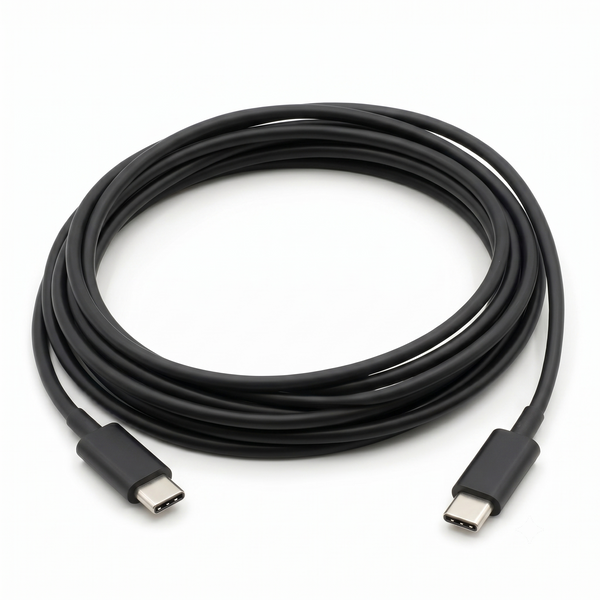 Heavy-Duty USB-C to USB-C Fast Charging Cable – Black