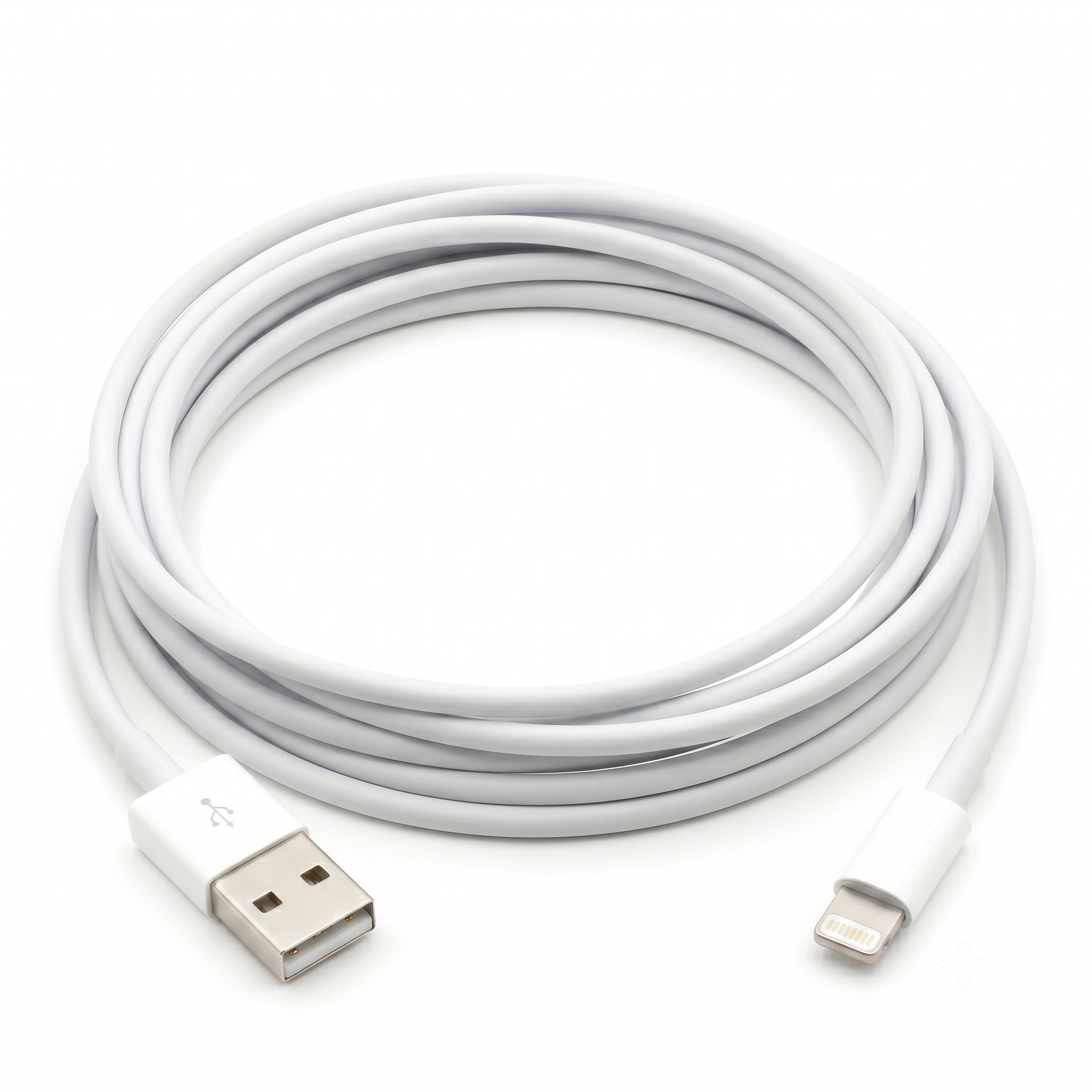 Premium White USB to Lightning Fast Charge Cable