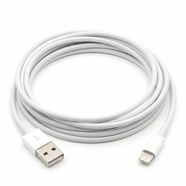 Premium White USB to Lightning Fast Charge Cable