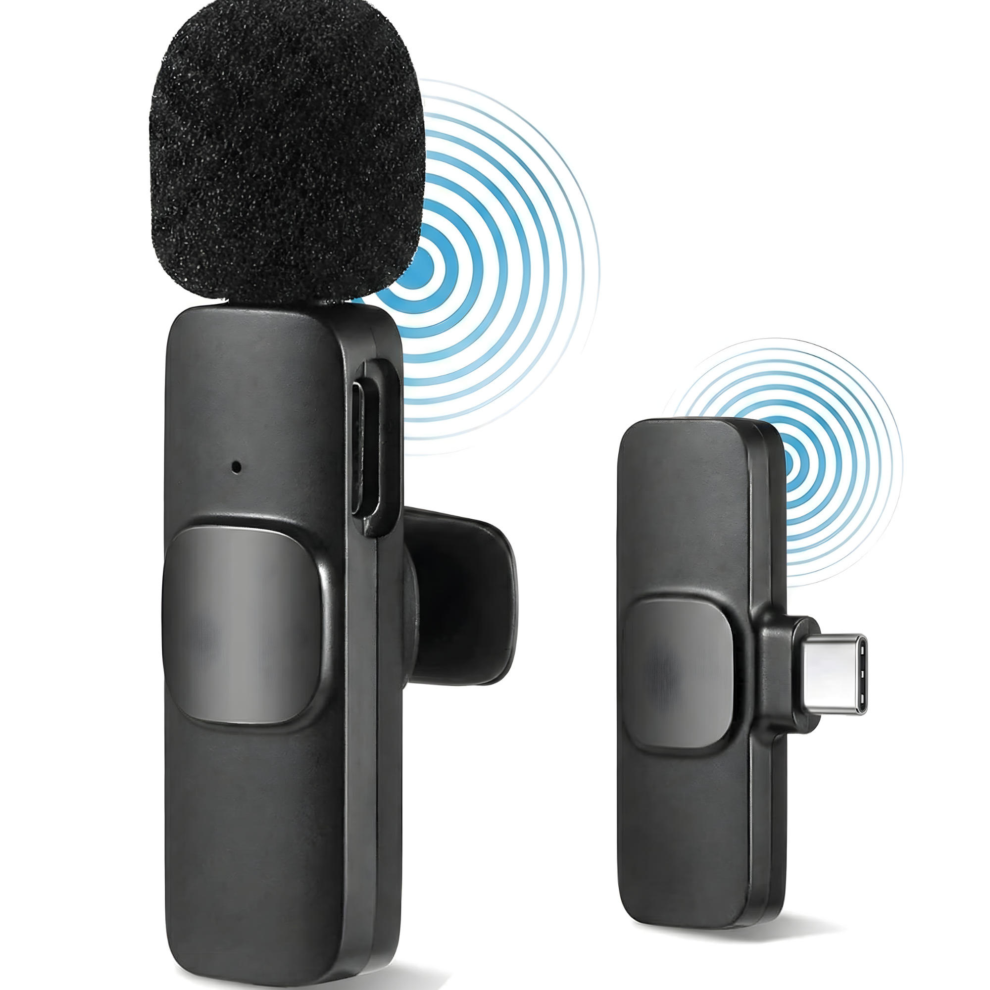 K8 Wireless Lavalier Microphone with Type-C Connector – Clear Audio Recording