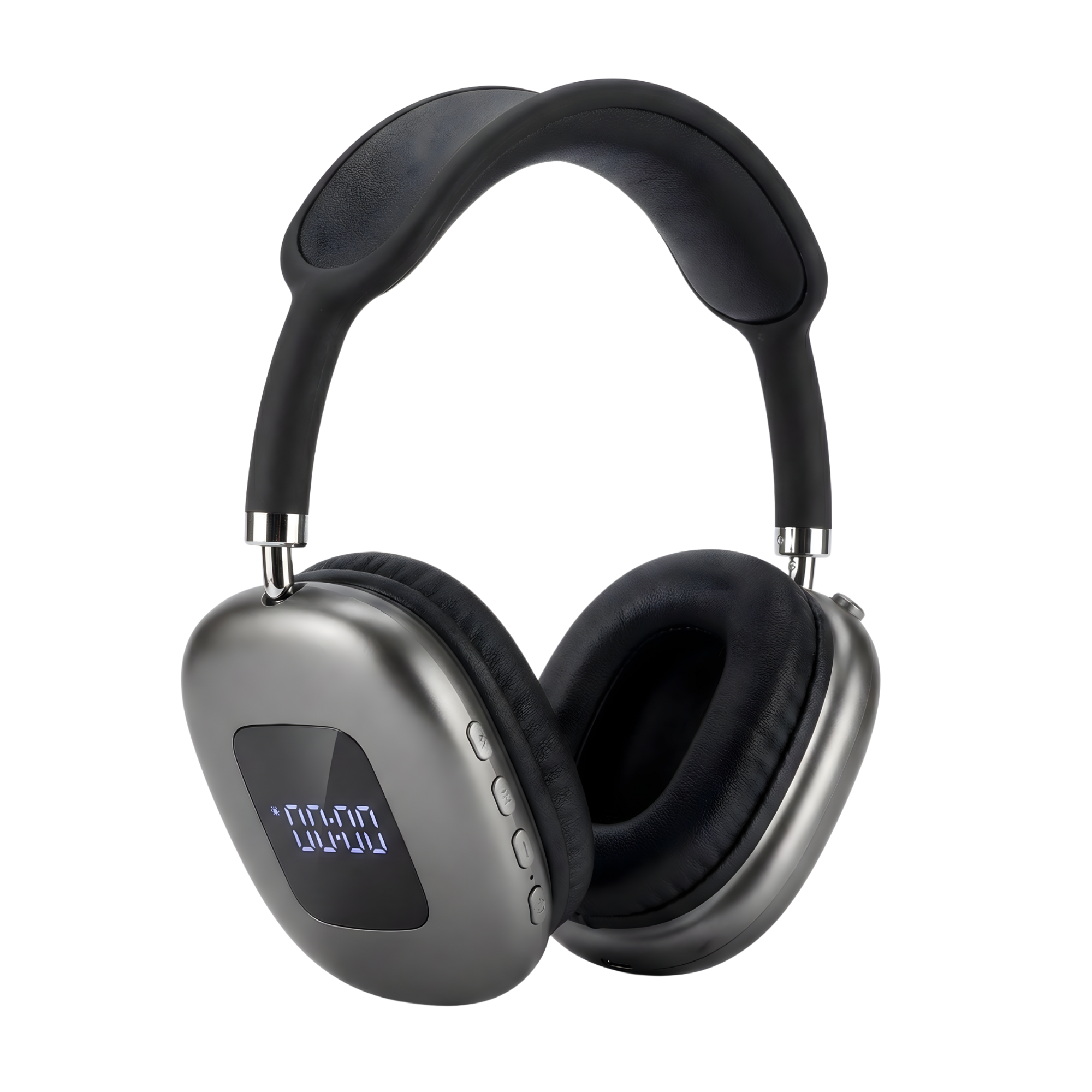 AKZ Max700 Wireless On-Ear Bluetooth Headphones with Digital Battery Display